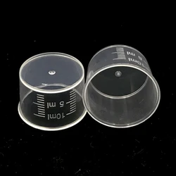 20Pcs/set 10ml Small Clear Plastic Measuring Cup With Scale Volumetric Cylinder Laboratory Experimental Supplies