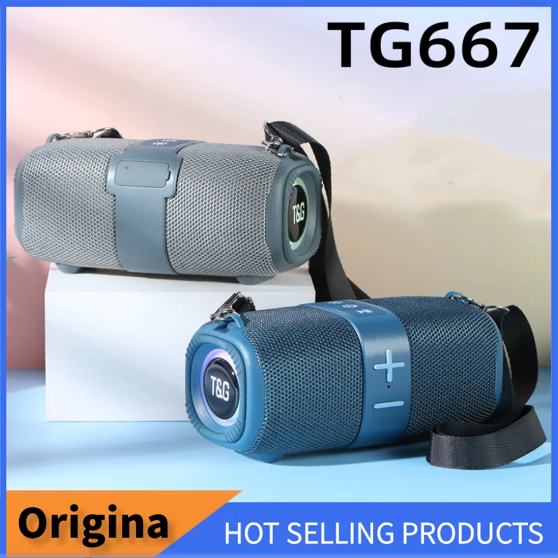 TG667 Outdoor Protable Wireless Bluetooth Speaker Dual Speaker Bluetooth 5.3 Subwoofer With RGB Support FM /TF Card/USB Disk