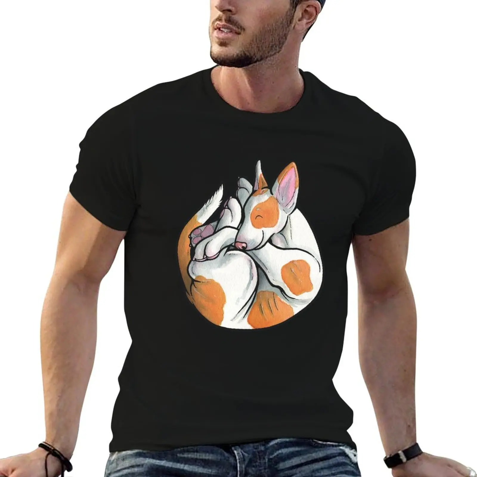 

Sleeping Ibizan Hound puppy T-Shirt anime t shirts for man t shirt custom print T-Shirt