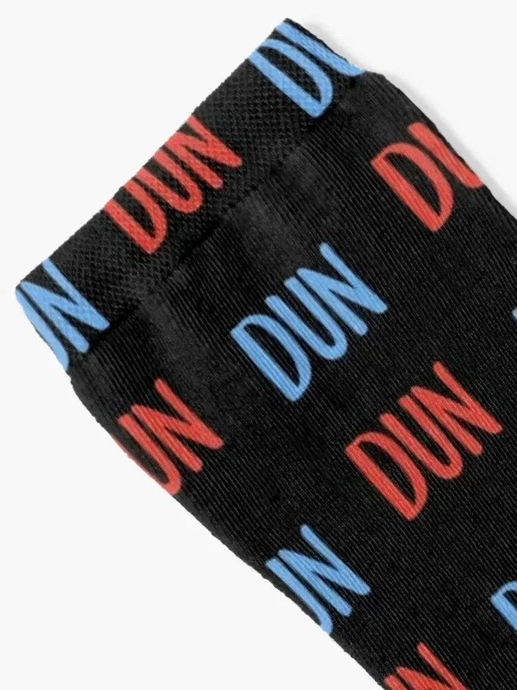 Dun Dun Law and Order Themed Socks Run warm winter snow professional running Socks For Man Women's