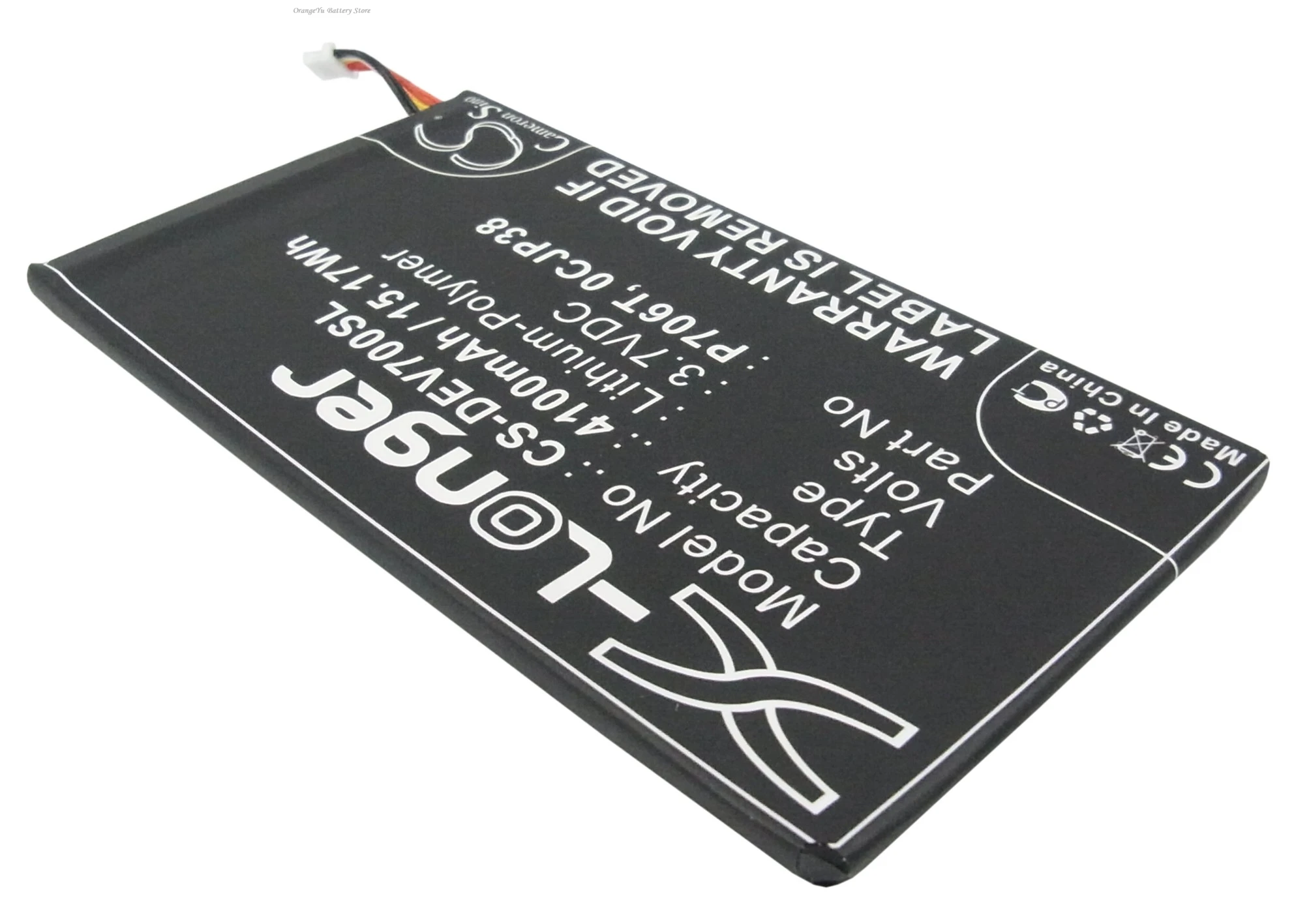 Replacement 3.7V 4100mAH Tablet Battery for DELL Venue 7, Venue 7 3740, Venue 8, Venue 8 3830, Venue 8 3840, Venue 8 T02D 3830