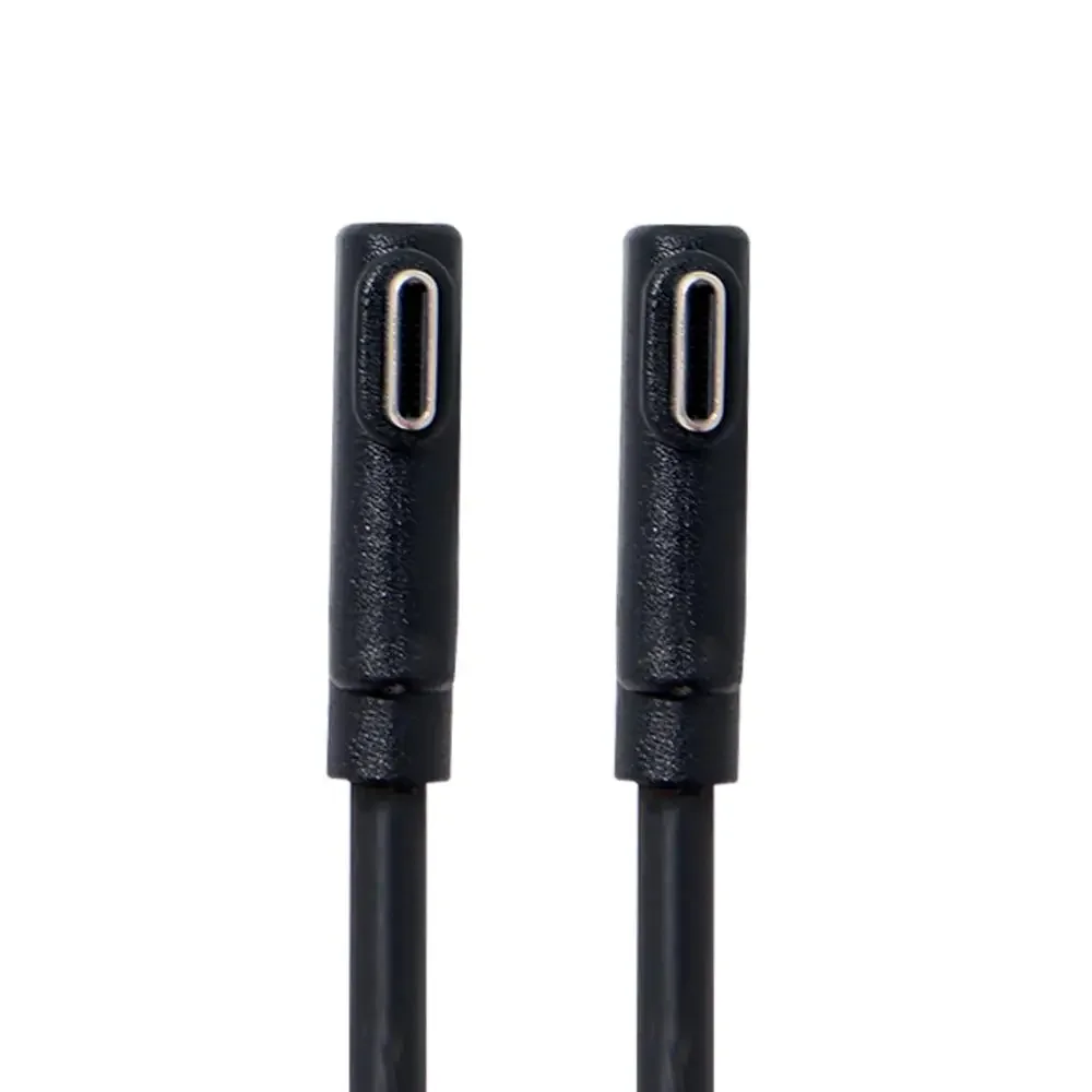 USB C Cable Type-C to Type-C Cable Gen2 10Gbps 65W Dual 90 Degree Left Right Angled Type