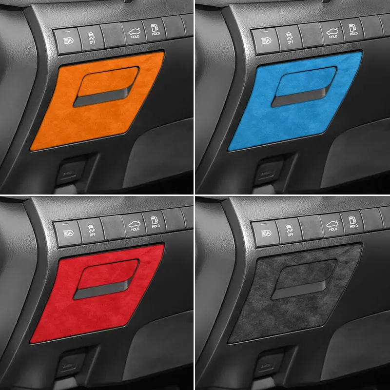 

Made of Alcantara For Toyota Camry (2018-2024) Car Driver Side Storage Box Panel Trims Stickers Interior Tuning Accessories