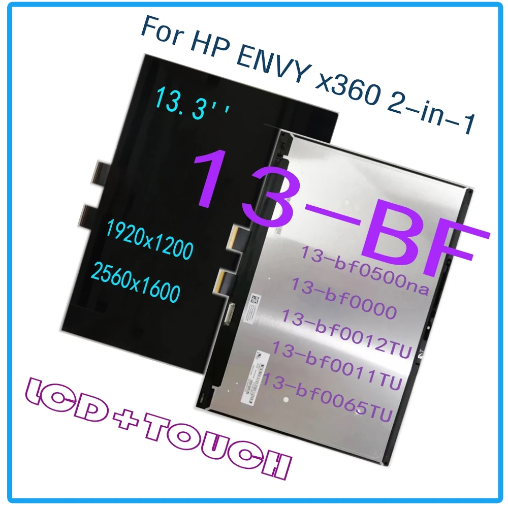 TEST 13.3'' for HP ENVY X360 13-BF series LCD Display Touch Screen Digitizer Assembly 13-bf0000 13-bf0012TU 13-bf0011TU IPS LCD