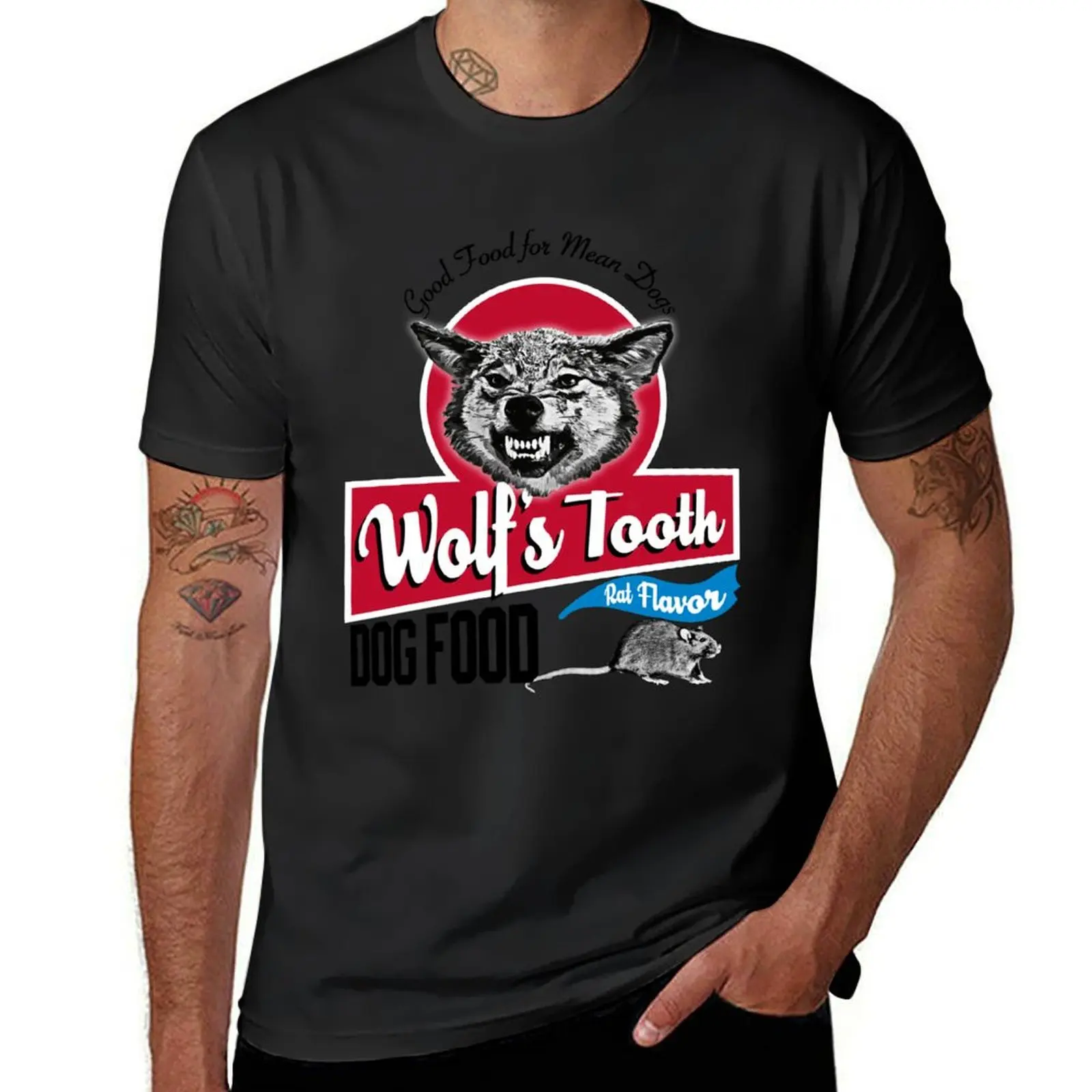 Wolf's Tooth Dog Food T-Shirt blanks customizeds black t-shirts for men