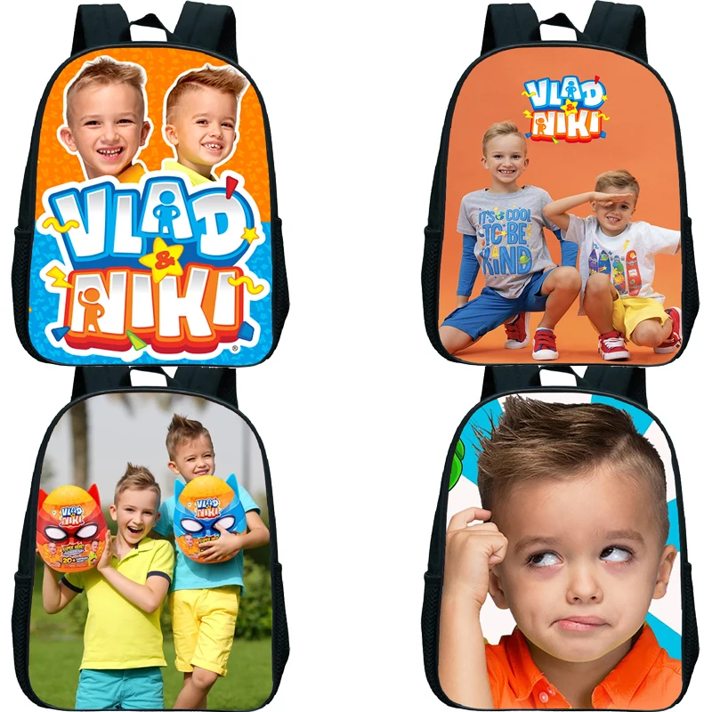 

Funny Vlad And Niki Print Backpack Waterproof Children School Bags for Boys Girls Lightweight Kindergarten Bag Baby Book Bags