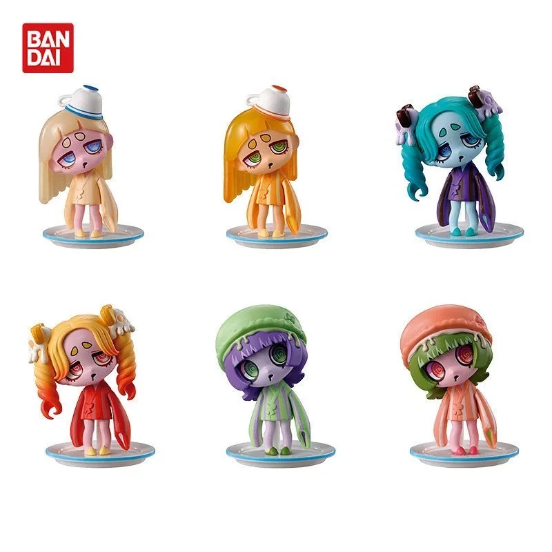 

Оригинальные игрушки-капсулы Bandai Virus Sweets Gachapon, серия Tea Break Styling, фигурки аниме-девушек, модели для декора, подарки