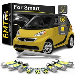 BMTxms For Smart Fortwo Forfour 450 451 452 453 454 2004-2016 2017 2018 2019 2020 2021 LED Interior Light Bulb Kit Accessories