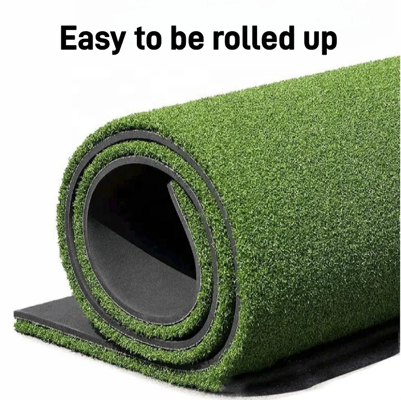 2026 Waterproof Thickened EVA Backing Green 5x4ft Golf Hitting Mat 4 Interchangeable Inserts for Indoor/Outdoor Driving Chipping