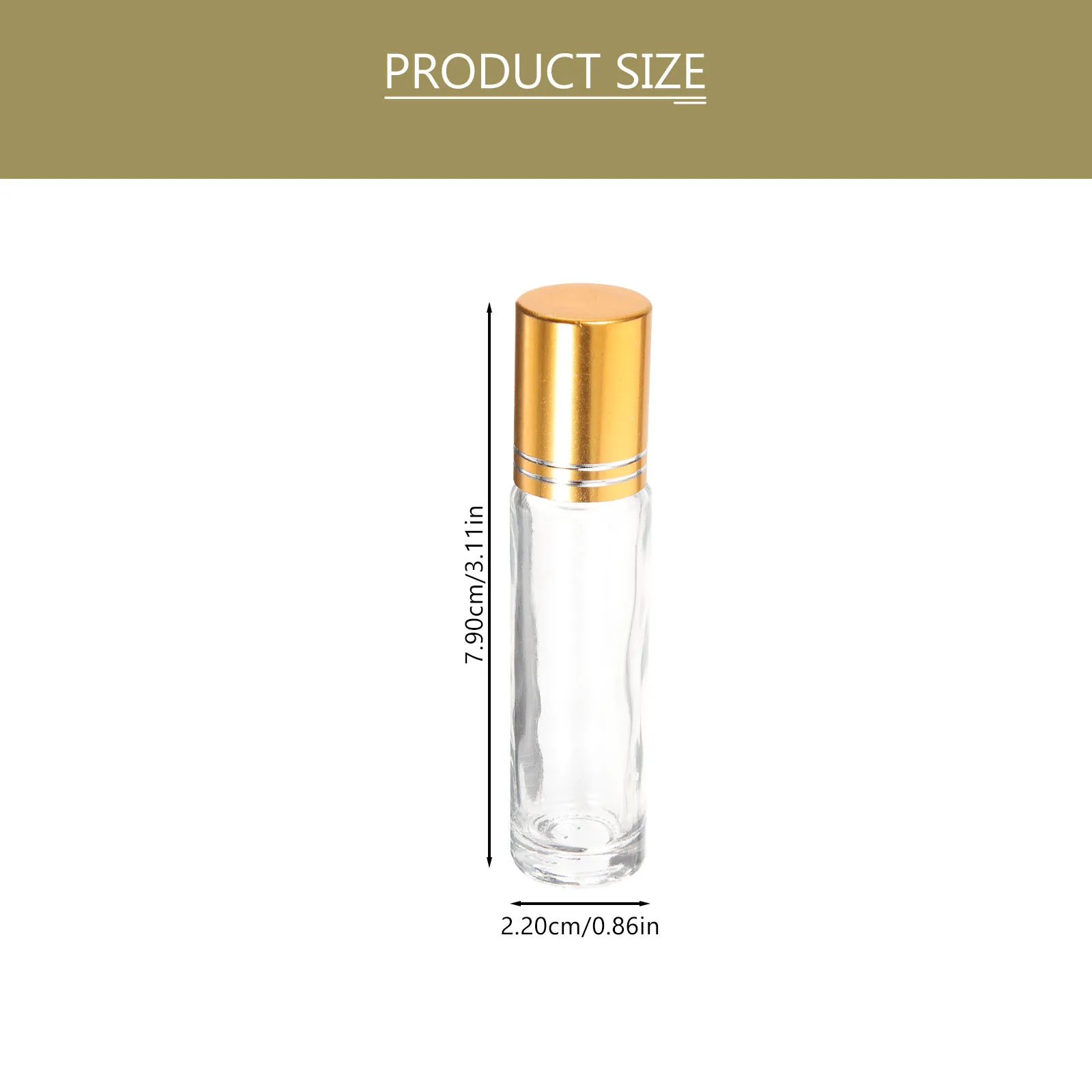 4 garrafas de rolo de vidro de aromaterapia dos pces óleo essencial à prova de vazamento dispensador portátil recarregável pequeno recipiente para viagens