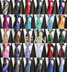 Fashion Silk Floral Men's Tie Narrow Floral Ties Flower Pattern Formal Business Men Classic Paisley Tie for 100% Silk Neckties