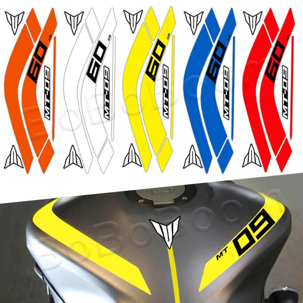 

3M Motorcycle Tank Curve Decals Logo Decorate Cover Sticker Accessories Waterproof For Mt09 Mt 09 Mt-09