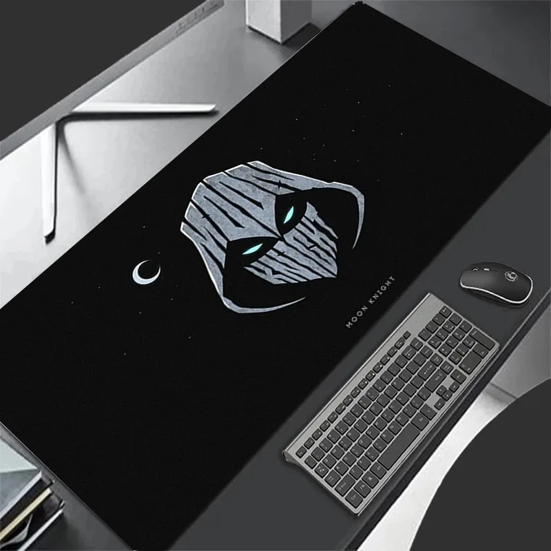 لوحة ماوس XL Lockedge ملحقات ألعاب كبيرة لوحة مفاتيح ألعاب الكمبيوتر حصيرة الماوس مكتب Marvel Moon Knight Mousepad للهدايا