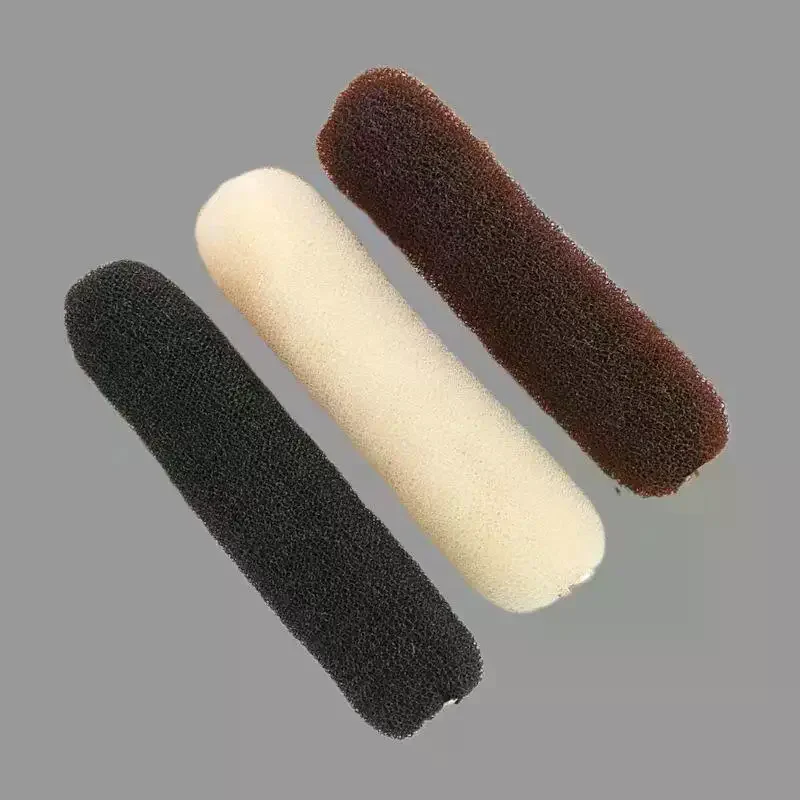12Pcs Plate Hair Donut Bun Maker Soft Elastic Sponge Easy Operate DIY Hairstyle Tool for Women Travel Vacation Use