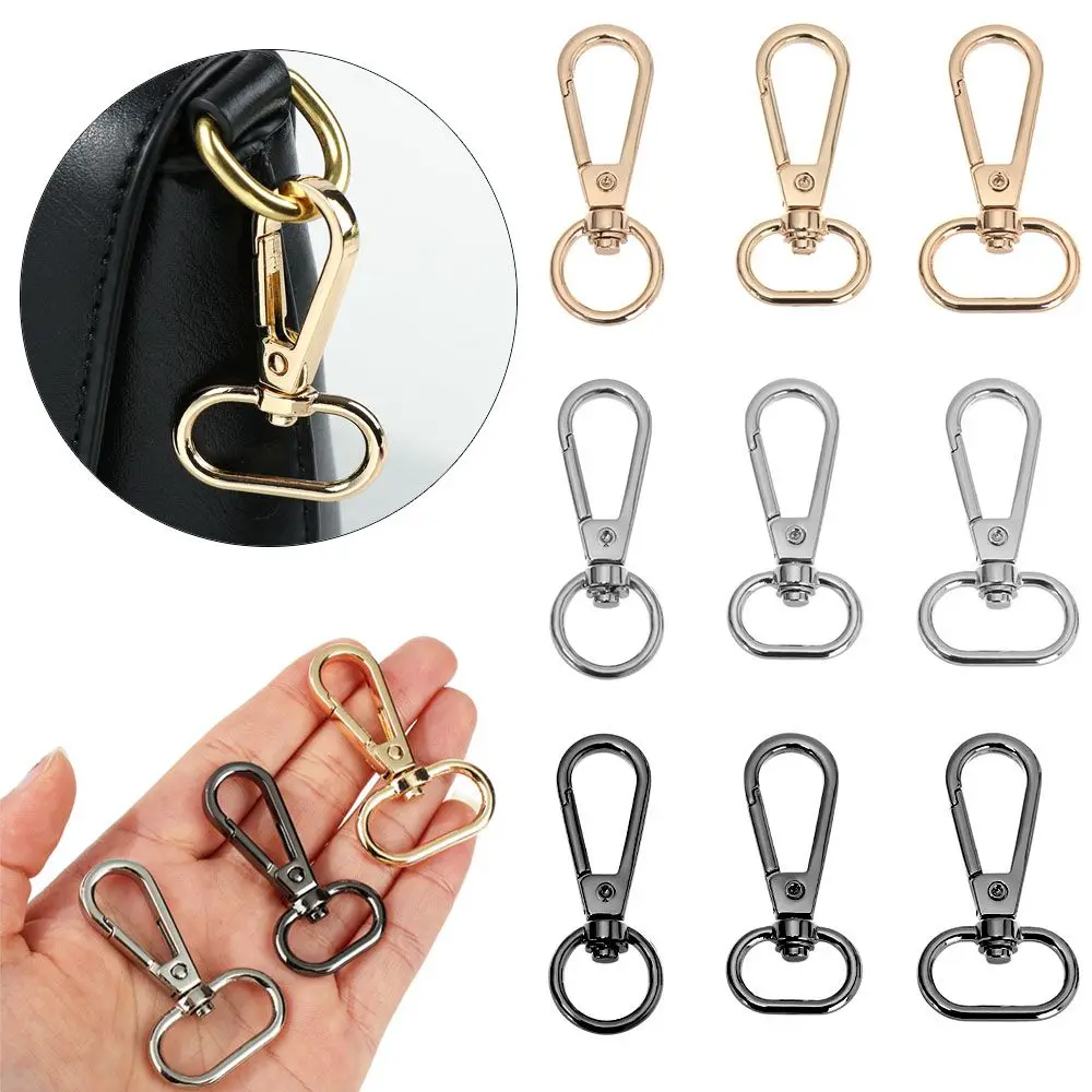 1pcs Jewelry Making Bag Part Accessories DIY KeyChain Hook Collar Carabiner Snap Lobster Clasp Bags Strap Buckles