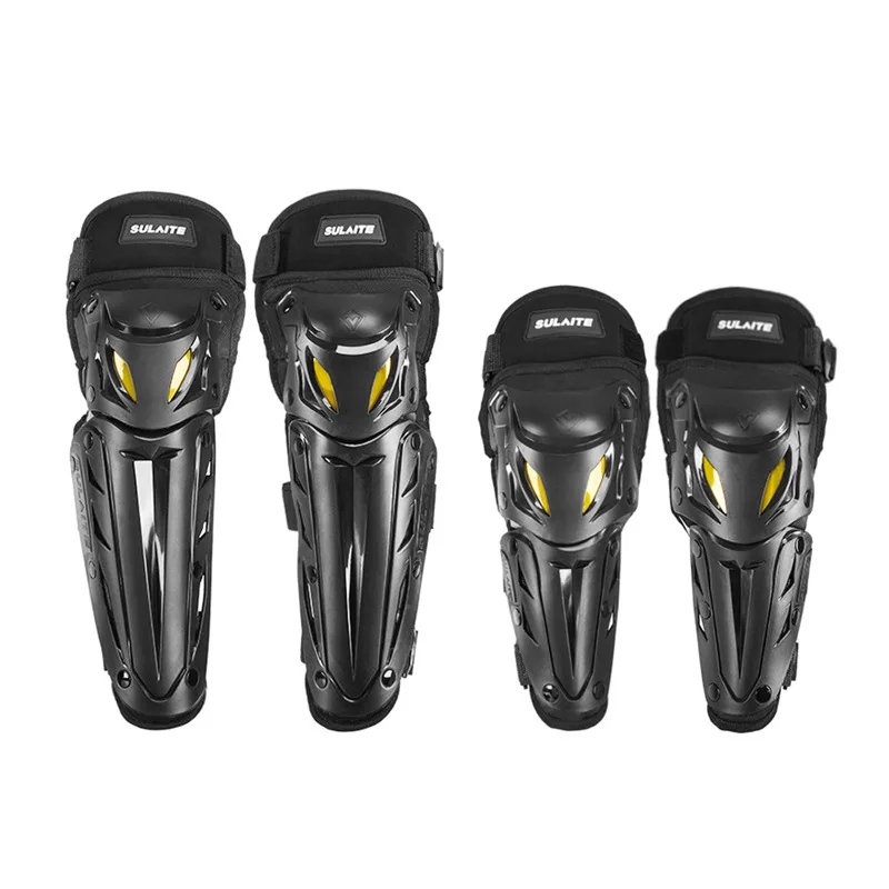 Motorcycle Knee Pads and Elbow Pads Safe Cushioning Anti-Fall Protective Gear Quick to Put On and Take Off for Riding Accesories