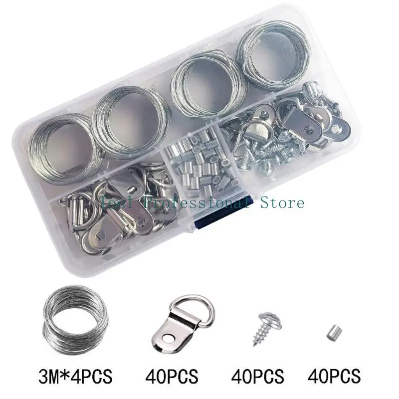 57QF Professional Grade Wire Rope Flexible Wire Rope set 124pcs/set for Displays