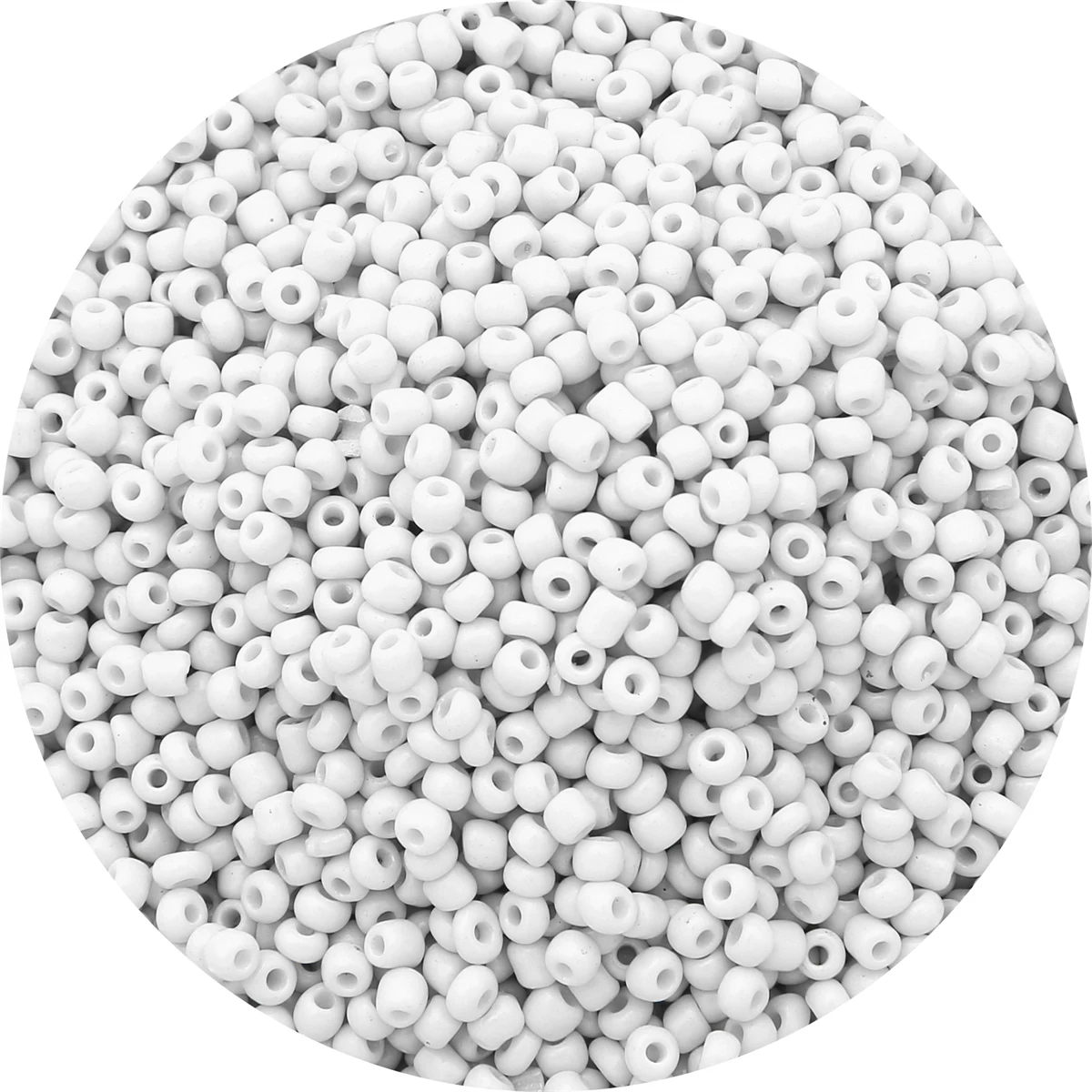 Glas Rocailles Perlen Einfarbig 2/3/4mm Seed Beads Rice Beads für DIY Armband und Halskette, Lose Perlen für Schmuckherstellung, Basteln und Perlenarbeiten
