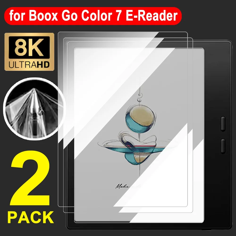 

For Boox Go Color 7 E-reader Anti-scratch Nano-coated Film Soft HD Screen Protector Anti Fingerprint PET Film for Boox Go Color7