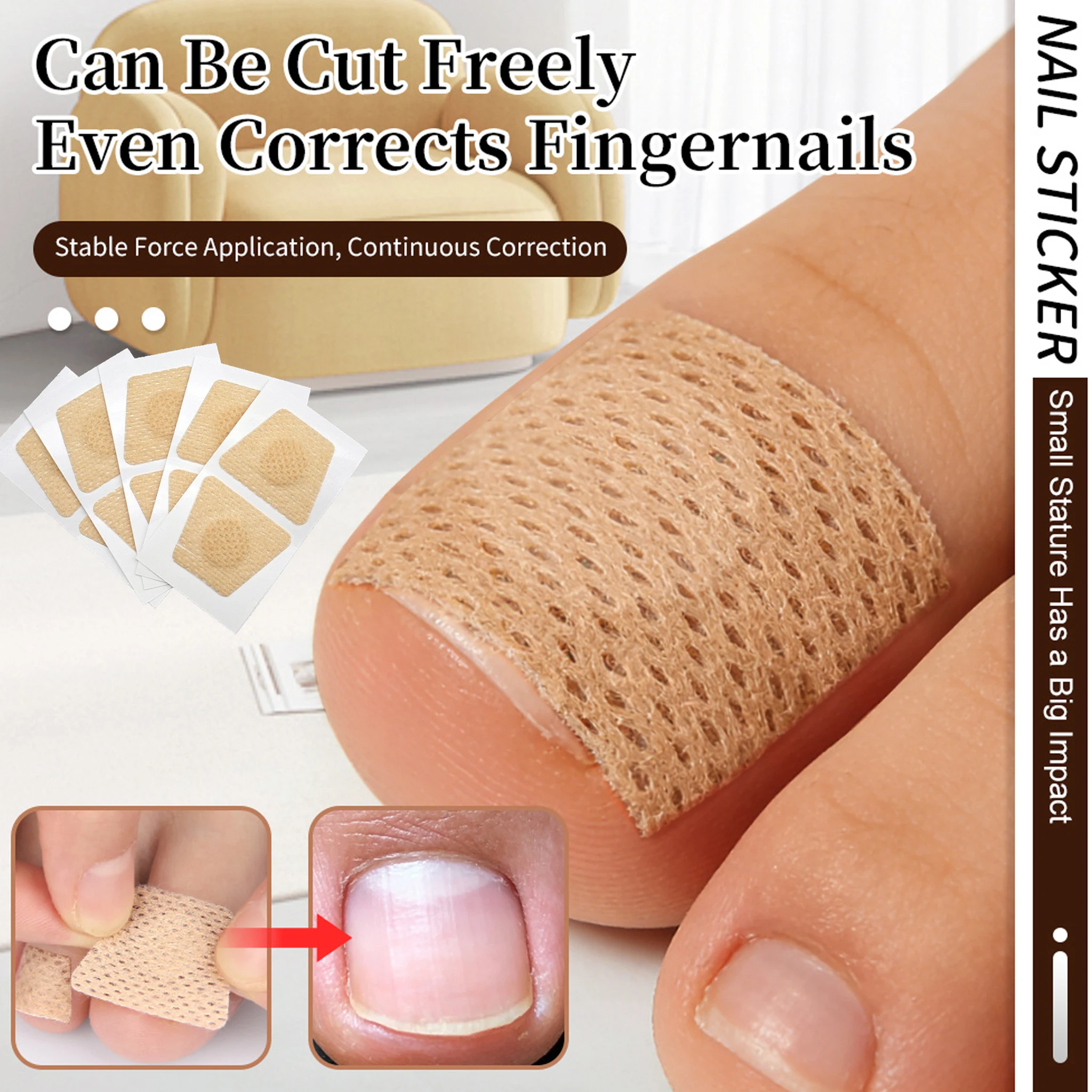 Toenail Fungus Patch Nail Repair Patches Nail Ingrown Correction Stickers For Discolored Damaged Nails Sticker Toenail Care