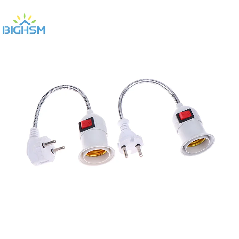 Adaptador de enchufe de luz de extensión, convertidor de enchufe de lámpara, soporte de bombilla E27, adaptador de bombilla de todas las direcciones
