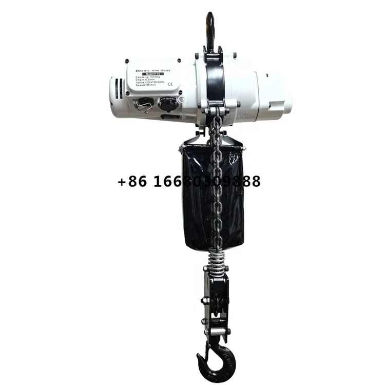 2023 China Mini Electric Chain Hoist 250kg 0.5t 1t with high quality and best price