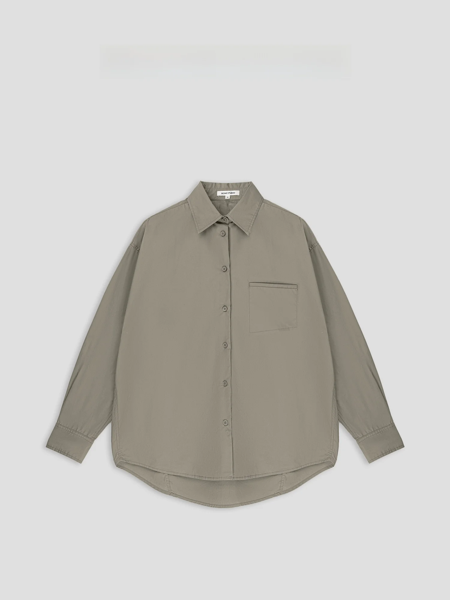 

Romi Studio High Densi Cotton Long Sve irt ape Turtle Ba Sensation Loose Fit Women's Faion Premium Quali irt