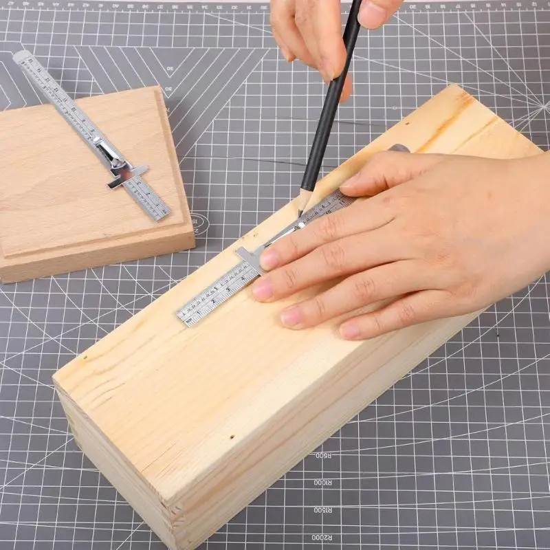 

Карманная линейка с метрической шкалой, 6 дюймов, 15 см, со съемным зажимом, прецизионная карманная линейка для школьного A0KF