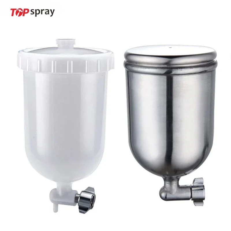 Topspray Plastic/Metal Paint Cup Paint Tank 400ml for W101 W77 W71 hvlp handle manual spray gun W101 W77 W71