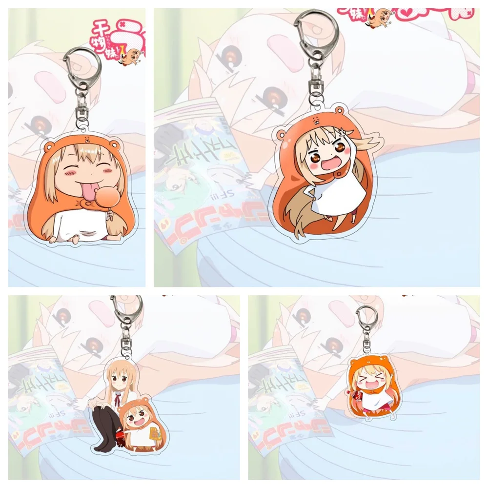 6CM Anime Himouto! Umaru-chan Acrylic Keychain Model Cosplay Charm Characters Ornament Accesorios Goods Collection Gifts