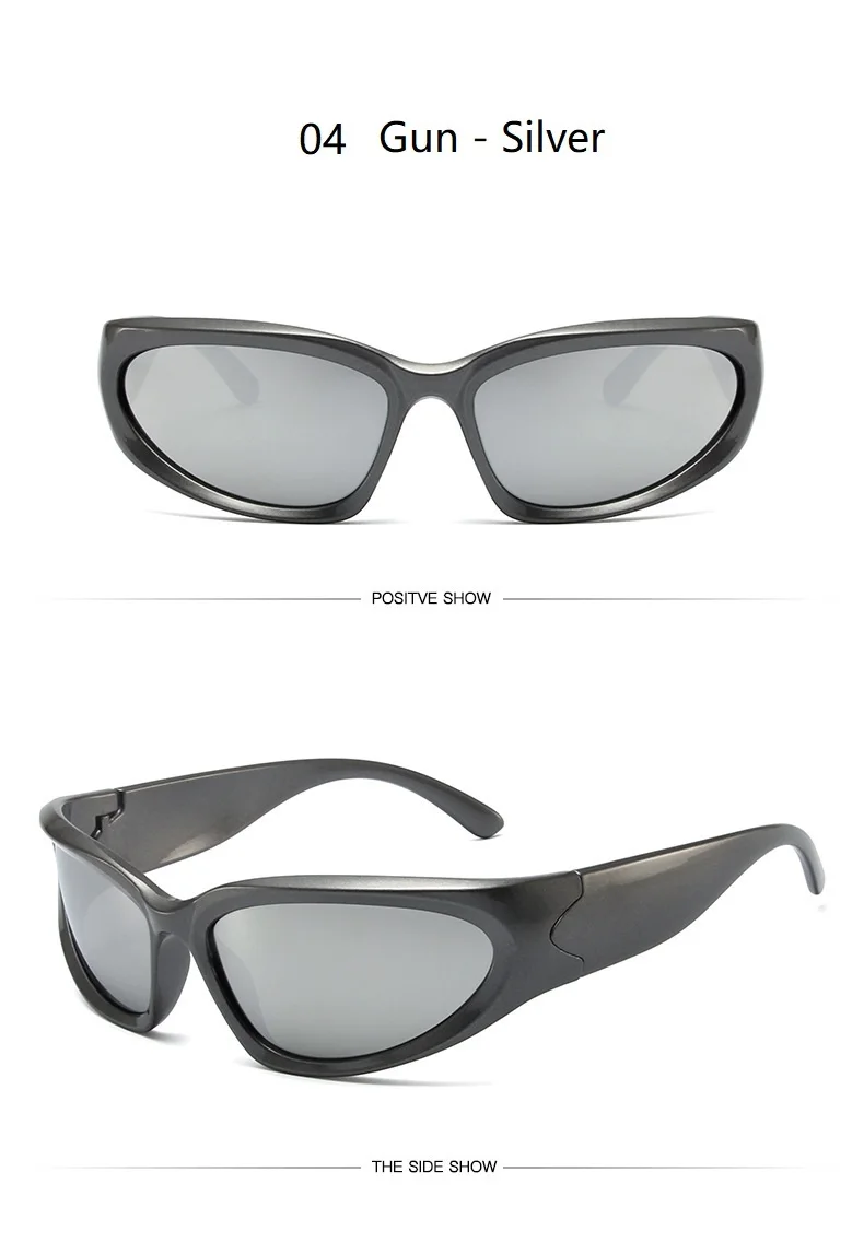 Y2k neue Punk Sport Sonnenbrille für Männer Frauen Luxusmarke Designer Sonnenbrille Herrenmode Vintage Sonnenbrillen UV400 Brille Brillen – Detail 28