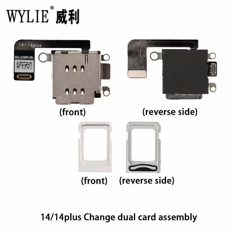 WYLIE IPhone 14/14 Plus Series Dual SIM Версия для США Изменение кабеля Dual SIM Неперфорированная неразрушающая материнская плата