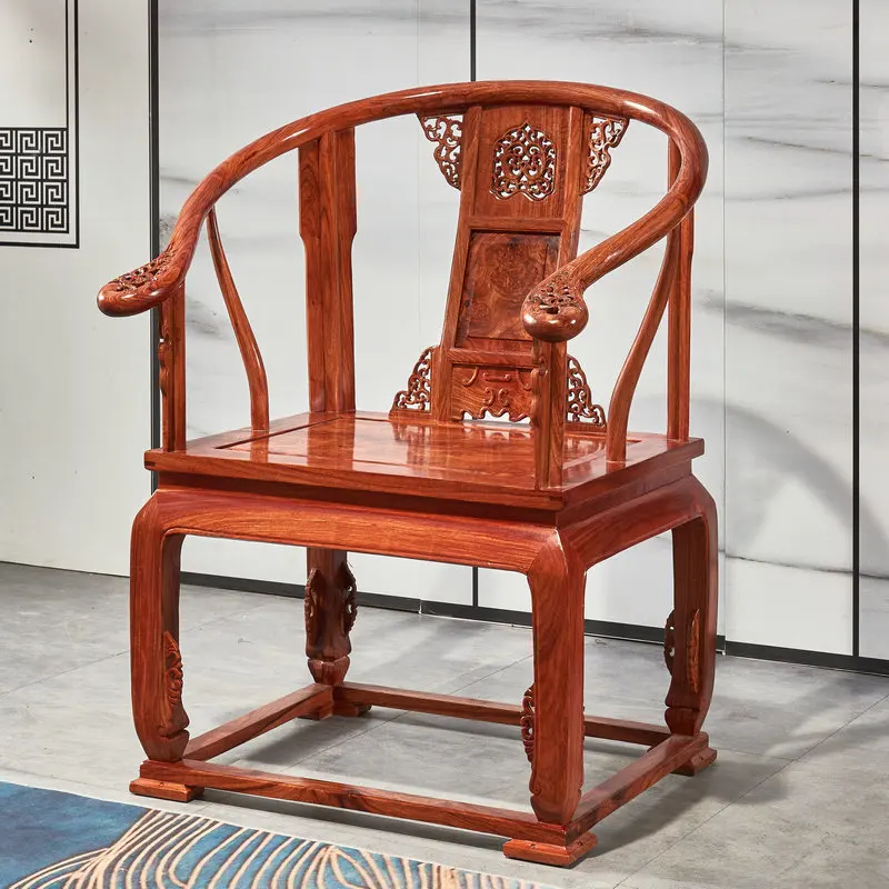 Kursi Istana Cendana Merah Landak Kombinasi Tiga Potong Kursi Rosewood Klasik Kasual