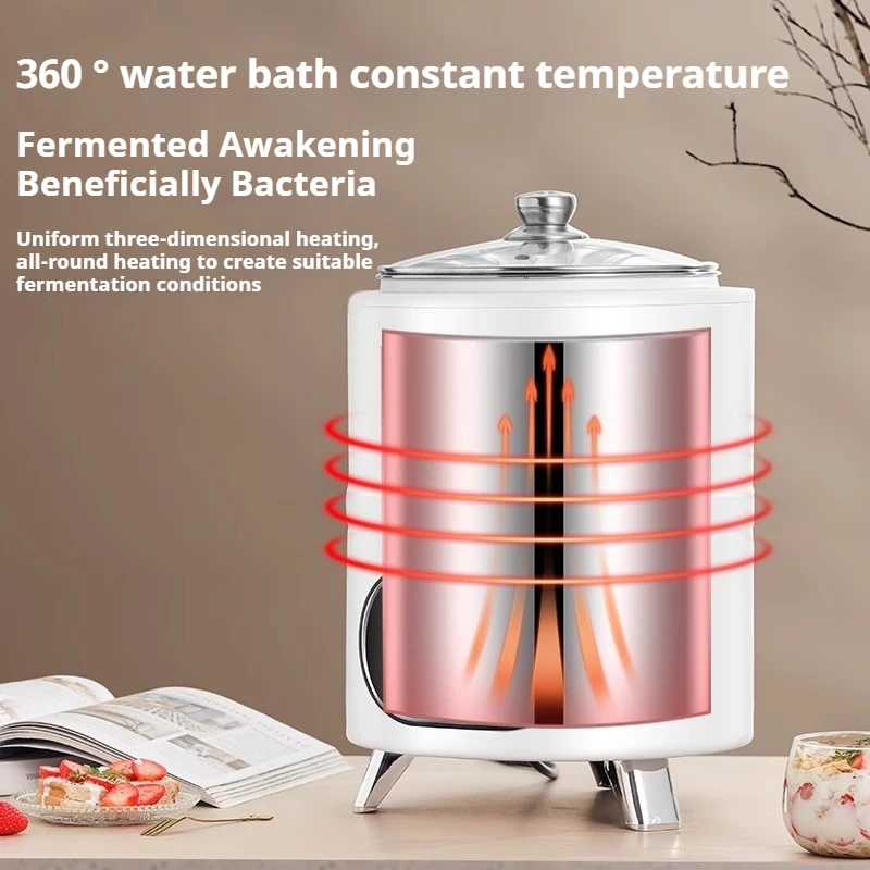 자동 다기능 발효기, 304 스테인레스 스틸, 220V 항온 타이머, 요구르트/낫토/막걸리 제조기, 가정용/상업용