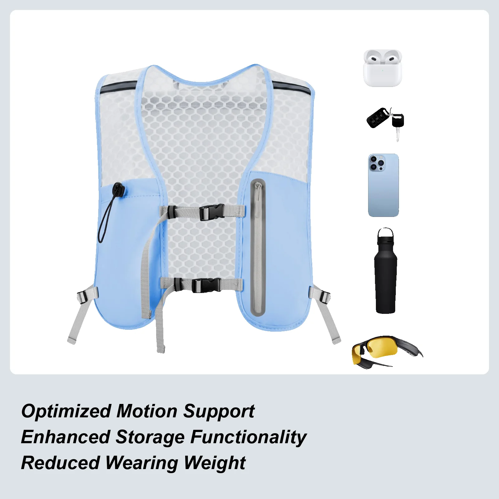 

Жилет для бега с гидратацией, дышащий жилет для гидратации, спортивная сумка, легкий сечовой пузырь, нагрудная сумка, сумка для телефона для мужчин, пеший туризм, велоспорт