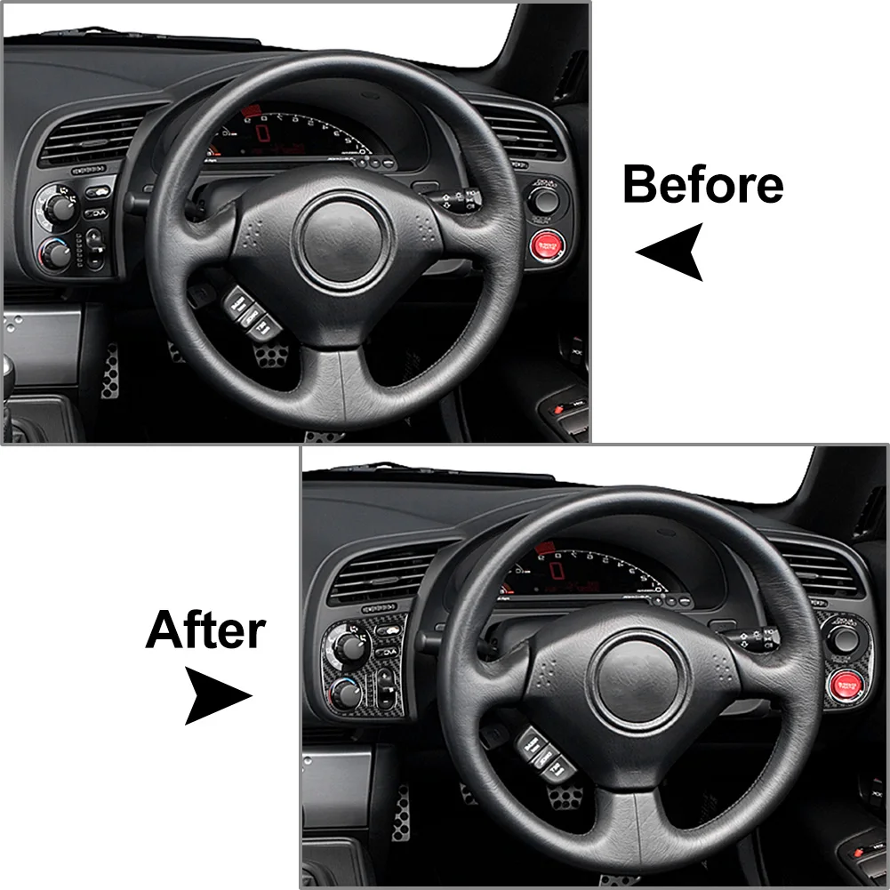 RHD Car Interior Driver Side Dashboard Cover Trim Decorative Sticker For Honda S2000 2004 2005 2006 2007 2008 2009