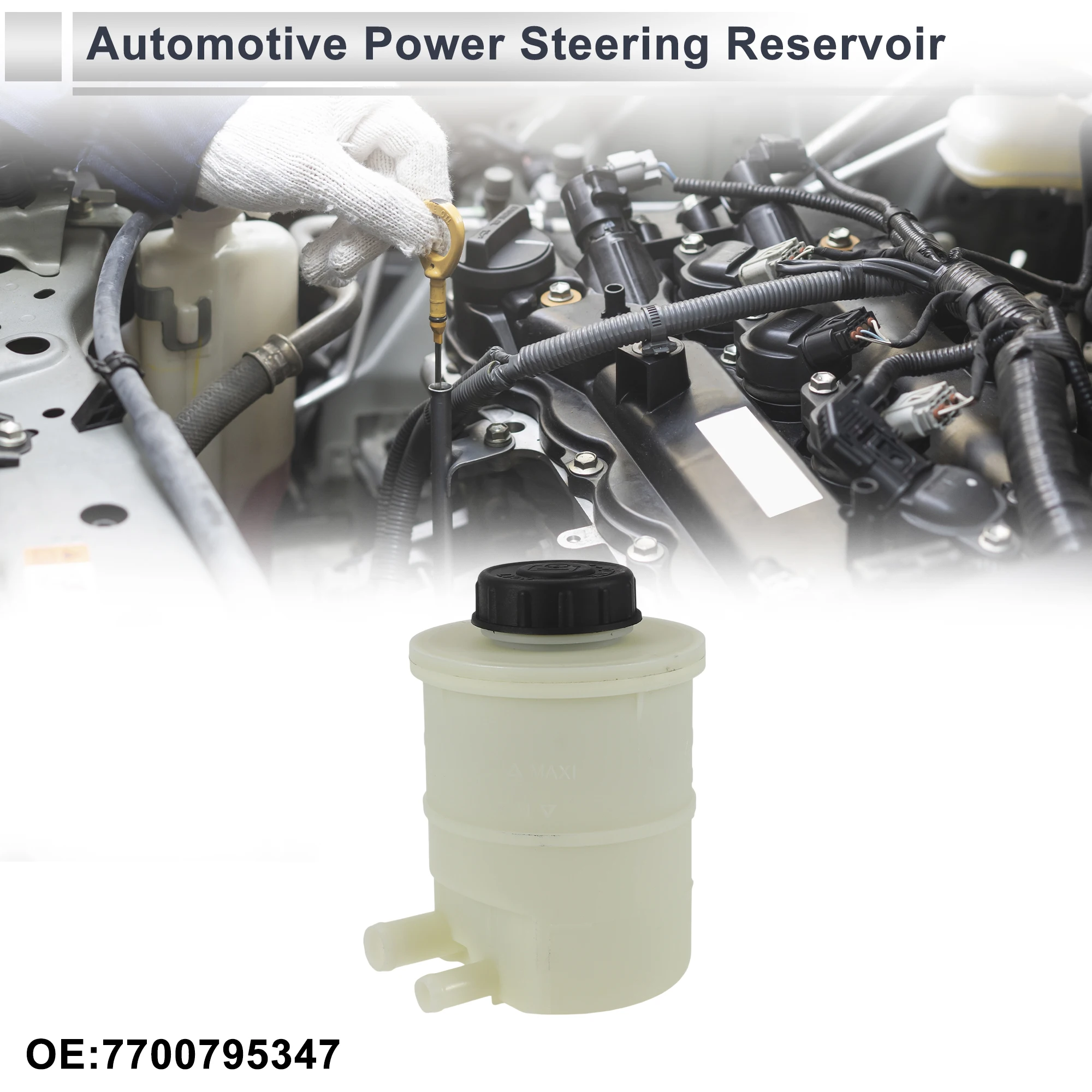 

UXCELL Резервуар рулевого управления для Opel Movano 2010 2011 2012 2013 2014 2015 2016 2017 2018 2019 No. 7700795347 Бежевый