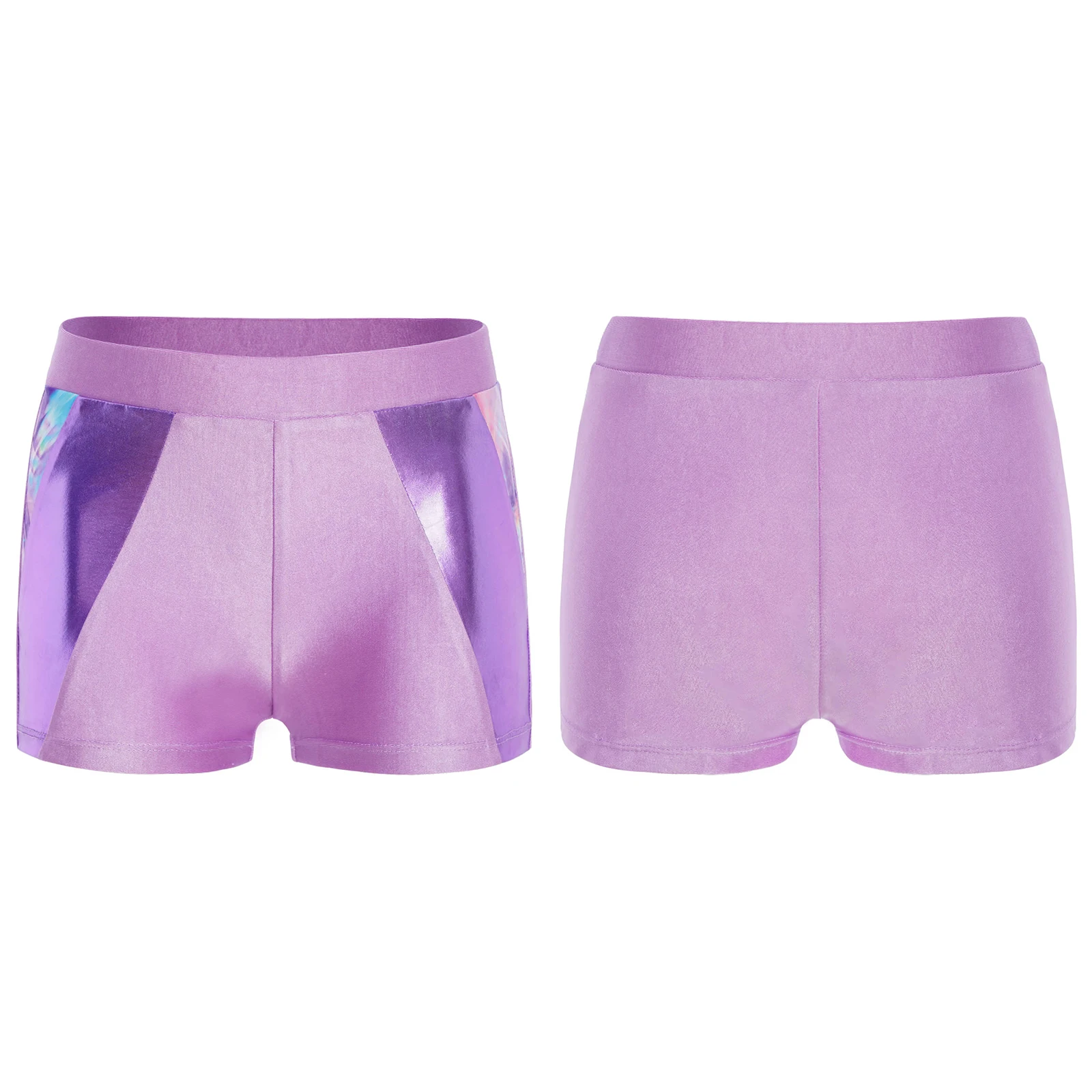 أزياء الأطفال الفتيات مطاطا حزام معدني مطبوعة المرقعة السراويل الرياضية للرياضة اليوغا الجمباز الشكل التزلج الرقص