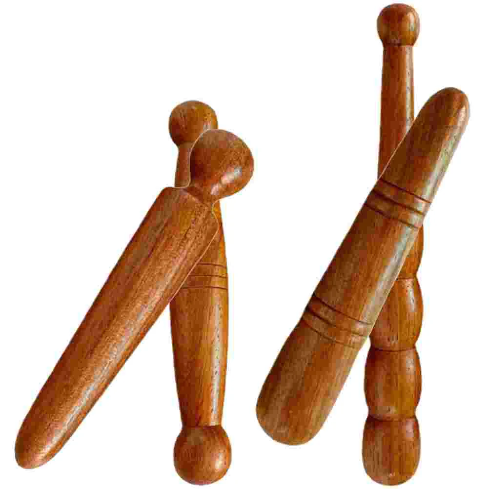 

4 Pcs Foot Massage Stick Acupoint Rod Acupuncture Points Tool Massaging Supply Portable Rods Sole Sticks Wood Fragrant