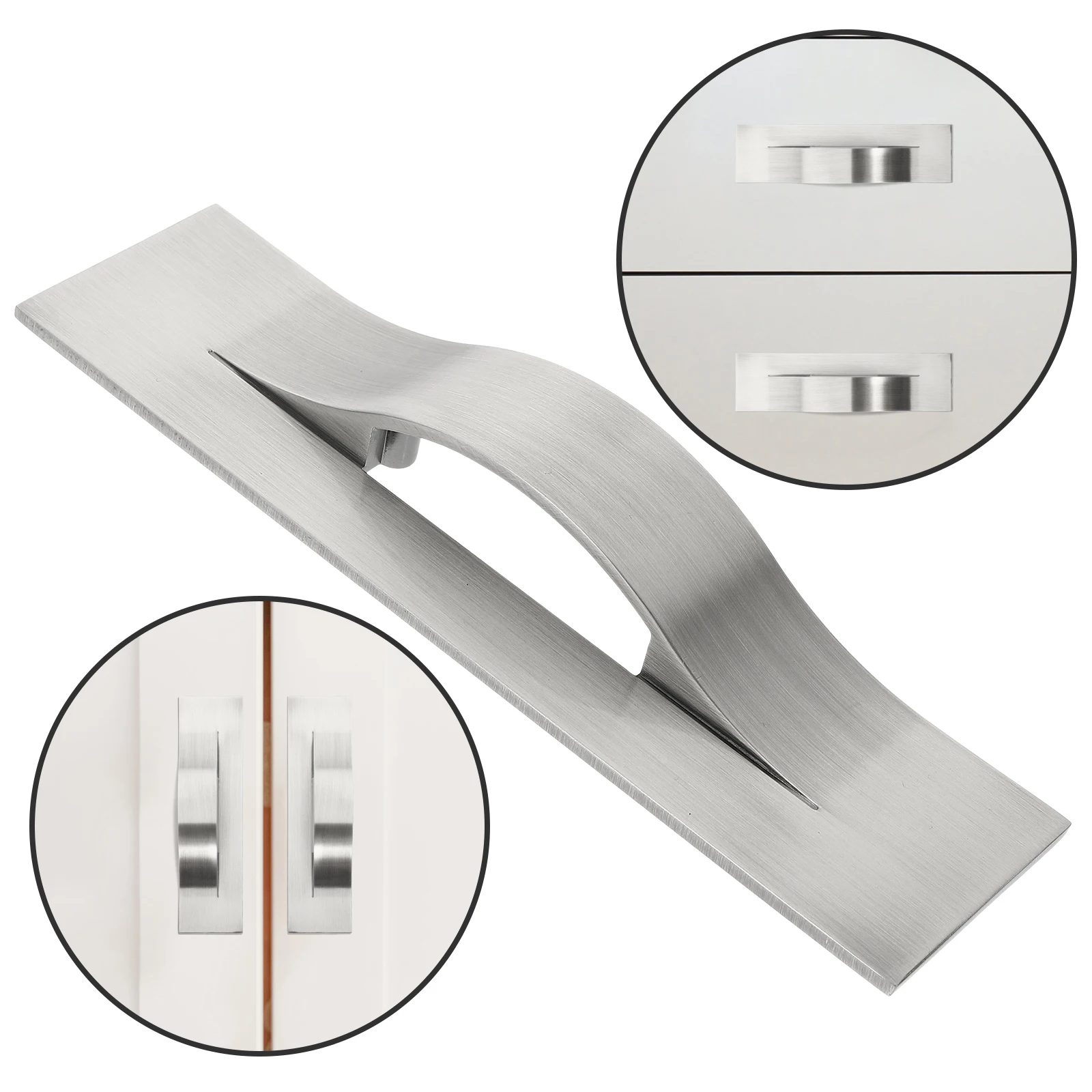 

Zinc Alloy H Modern Cabinet H Drawer Drawer Pulls Pulls Kitchen Door Hardware Strong Capacity