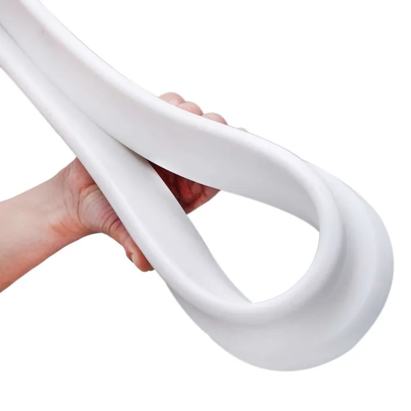 Tiras flexíveis de rolha de água de silicone, separação seca e molhada, barreira de inundação de água, barragem de borracha para chuveiro, banheiro, cozinha