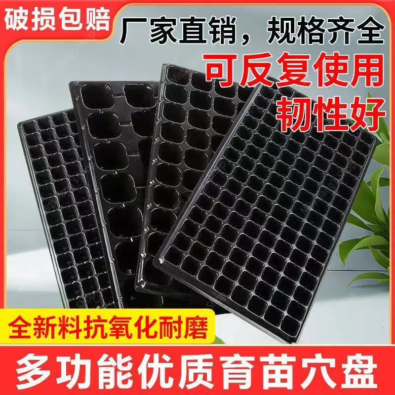 Thickened Plastic Seedling Tray Multi-cell Plug Tray For Strawberry Tomato Pepper Corn Succulent Cutting Cultivation