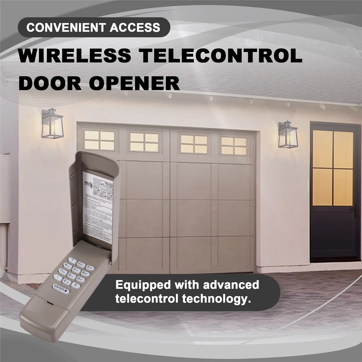 ELBA_Wireless Telecontrol Door Opener Wireless Keyboard Keyless for 877MAX