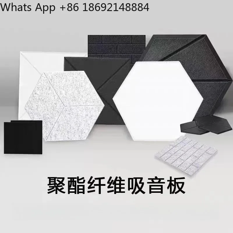 Slotted Hexagonal Felt Board for Office Home School Message Board Sound-Absorbing Wall Sticker in Multiple Colors