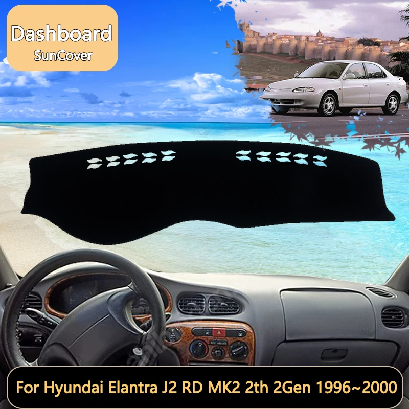 

For Hyundai Elantra J2 RD MK2 2th 2Gen 1996~2000 Car Dashboard Cover Mat Sun Shade Pads Interior Carpet Accessories accessory