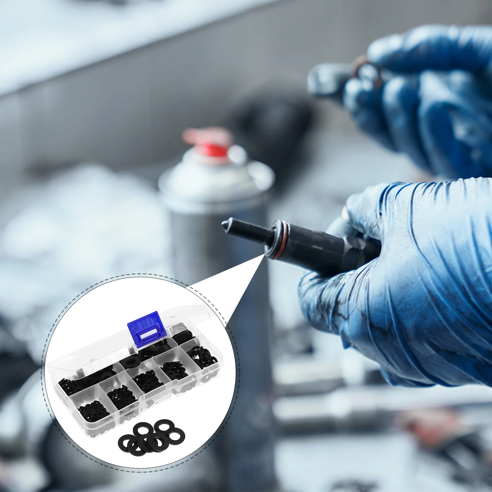 

500Pcs Nylon Insulation Washers Flat Assortment Kit for Screws Bolts Electrical Outlet Spacers Flat Washers Assortment Kit