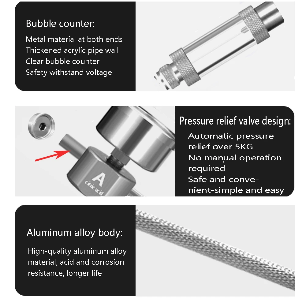 Aquarium DIY CO2 generator System kit CO2 generator bubble Counter Diffuser with Solenoid Valve For Aquatic Plant growth upplies