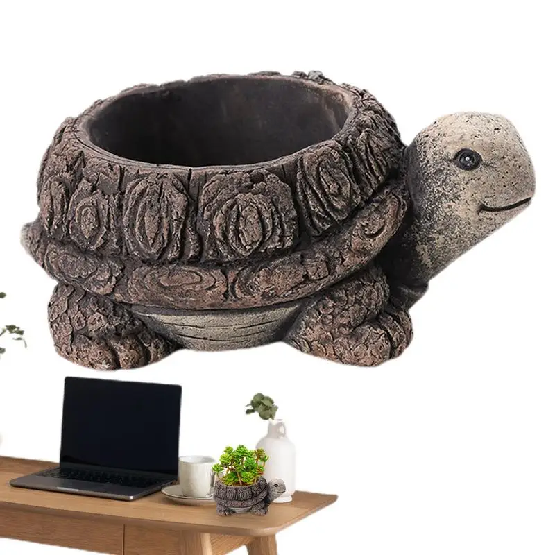 

Cartoon Turtle Plant Pot Bonsai Planter Cute Turtle Frog Hedgehog Succulent Planter for Indoor Outdoor Plants Desktop Home Decor