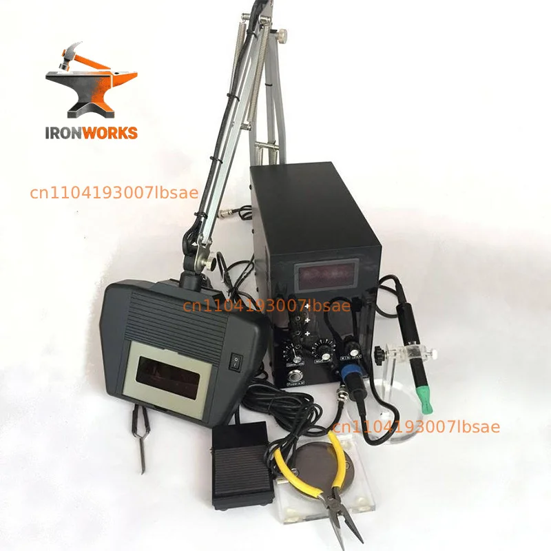 150A Jewelry Knob Control Pulse  Multifunctional Argon Spot Tig Welding Machine With Bracket Protector