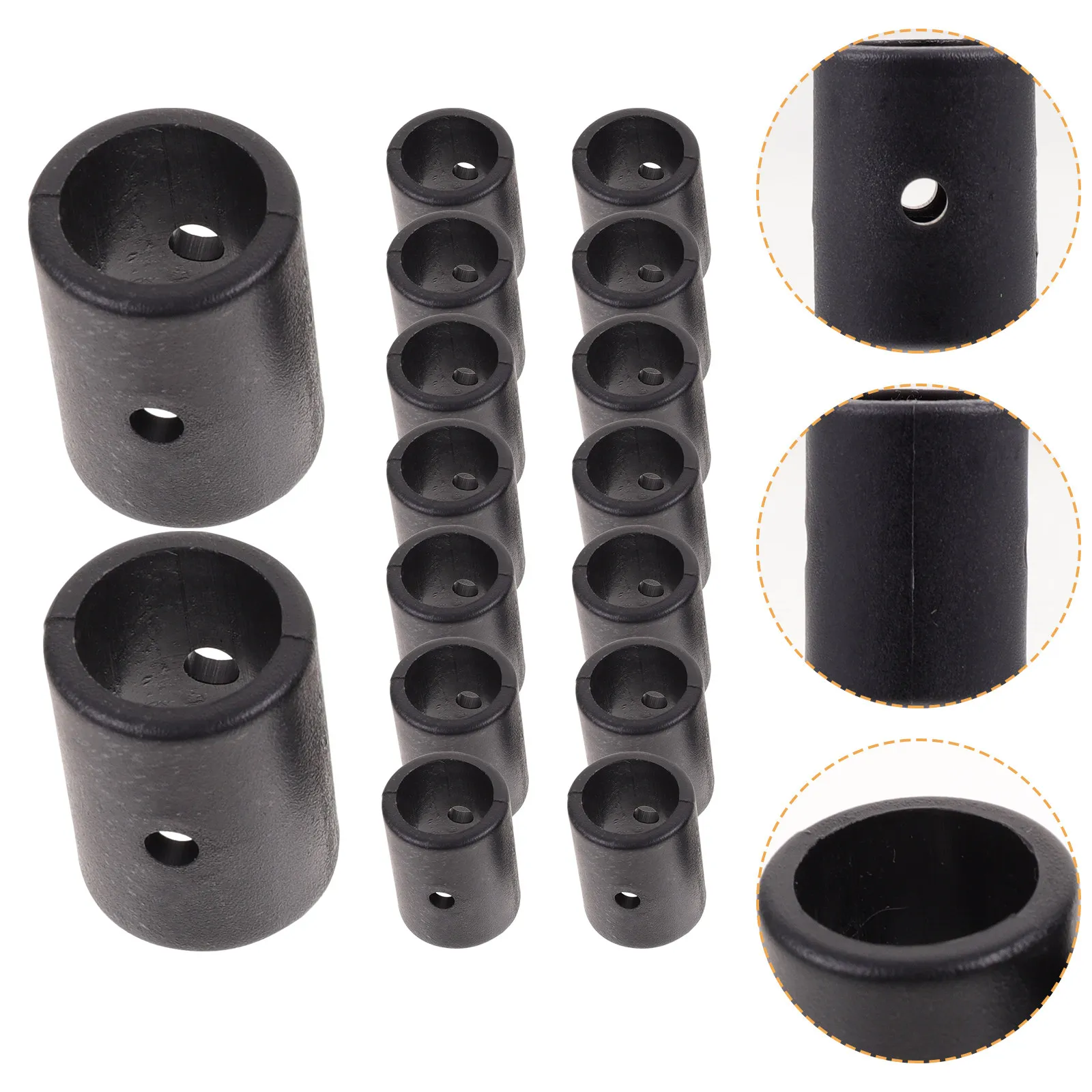 

16Pcs Heavy Duty Foosball End Caps PVC Rod Covers for Table Football Machines Replacement Parts Non-Deforming Safety Tip Plugs